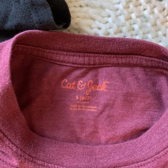 Boys t-shirts  2 dinosaur sz S. Jurassic short sleeve cat & jack long sleeve. - Picture 3 of 3